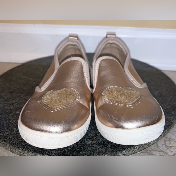 Old Soles Rose Gold slip on tennis shoes girl’s size 31 US 13.5 - Picture 13 of 15